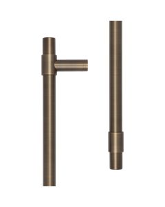 CRES 425mm Face Fix Antique Brass T-Bar Pull Handle CRES3001ABFF by Frelan