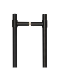 CRES 425mm Back to Back Black T-Bar Pull Handle CRES3001MBB2B by Frelan