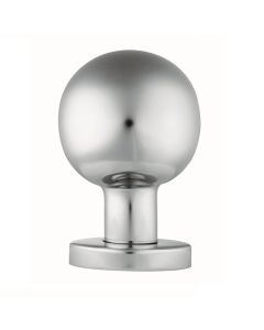Eurospec CSK1058SSS Steelworx 55mm Dia. Ball Mortice Knob On Concealed Fix Sprung Round Rose  52mm Satin Stainless Steel