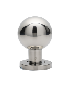 Eurospec CSK1058BSS Steelworx 55mm Dia. Ball Mortice Knob On Concealed Fix Sprung Round Rose
  52mm Bright Stainless Steel