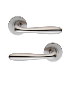 Eurospec CSL1127/6SSS Peninsula Lever On Concealed Fix Slim Round Rose G304 52mm Satin Stainless Steel