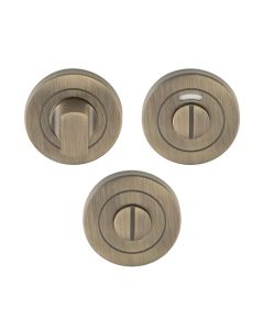 Eurospec CST101AB Steelworx Turn & Release On Concealed Fix Round Rose (With/Without Indicator) G201 52mm Antique Brass
