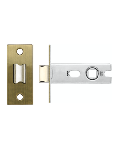 IRONZONE CTL64 Project Tubular Latch 64mm overall and 45mm Backset - Bolt Through Antique Brass