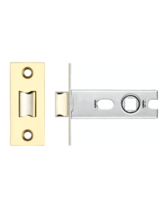 IRONZONE CTL64 Project Tubular Latch 64mm overall and 45mm Backset - Bolt Through Polished Brass