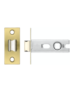 IRONZONE CTL64 Project Tubular Latch 64mm overall and 45mm Backset - Bolt Through Satin Brass