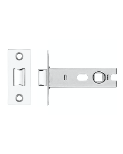 IRONZONE CTL76 Project Tubular Latch 76mm overall 57mm Backset - Bolt Through Polished Chrome
