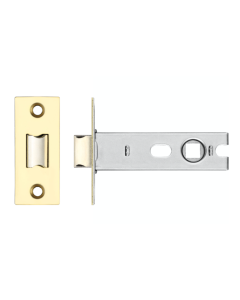 IRONZONE CTL76 Project Tubular Latch 76mm overall 57mm Backset - Bolt Through Polished Brass