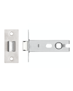 IRONZONE CTL76 Project Tubular Latch 76mm overall 57mm Backset - Bolt Through Satin Nickel