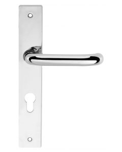 CleanTouch Anti-Bac RTD Safety Lever on Square Euro Backplate - Polished Chrome CTLOBSERTDPC