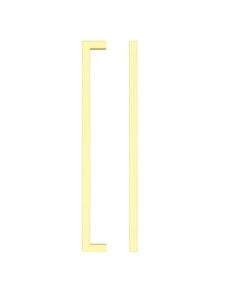 IRONZONE Cube Cabinet Handle,192mm Center-to-Center Satin Brass