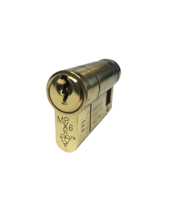 Eurospec CYF77150PB Mpx6 Euro Single Cylinder 50mm - Master Keyed Workshop Polished Brass