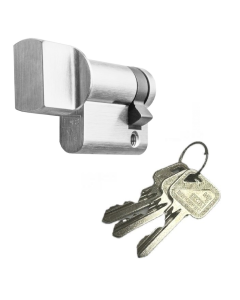 Eurospec CYA70445SC Euro Single Thumbturn 45mm Satin Chrome