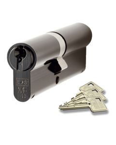 Eurospec CYG71270BK/KD Mp10 70Mm Euro Double Cylinder - Ktd Black