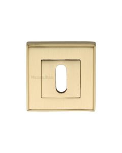 Heritage Brass DEC7000-SB Key Escutcheon Square Satin Brass finish