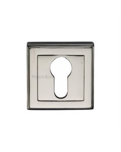 Heritage Brass DEC7020-PNF Euro Profile Cylinder Escutcheon Polished Nickel finish