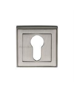Heritage Brass DEC7020-SN Euro Profile Cylinder Escutcheon Satin Nickel finish