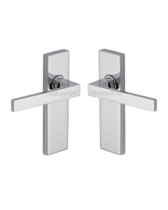 Heritage Brass DEL6010-PC Door Handle Lever Latch Delta Design Polished Chrome finish
