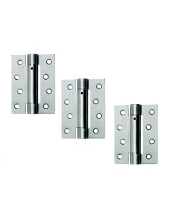 Dale Hardware DH000468 SINGLE ACTION ADJ SPRING HINGE PACK OF 3 102mm Satin Chrome