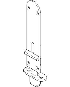 Hafele Flush Drop Bolt, without Lock, for Folding Patio Doors, Slido Fold 100-U 190mm Satin 