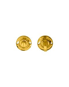 Delamain DK13 Delamain Turn & Release On Round Rose Small (4.9 X 67mm Spindle) - (Face Fix) Polished Brass