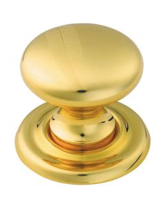 Fingertip Dl47A Ftd Victorian Knob 25Mm Polished Brass