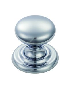 Fingertip Dl47Acp Ftd Victorian Knob 25Mm Polished Chrome