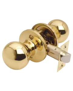 Bala Passage Door knob Set - Polished Brass