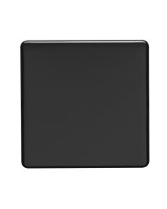 Eurolite Ecmb1B Single Blank Flat Concealed Matt Black Plate
