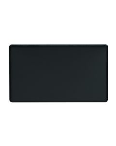 Eurolite Ecmb2B Double Blank Flat Concealed Matt Black Plate
