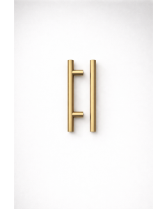 IRONZONE Elegance Cabinet Handle,128mm Center-to-Center, 188mm Overall,Satin Brass