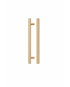 IRONZONE Elegance Cabinet Handle,192mm Center-to-Center, 252mm Overall, Satin Brass