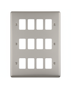 Eurolite En-G12Ss 12 Gang Grid Plate Enhance Satin