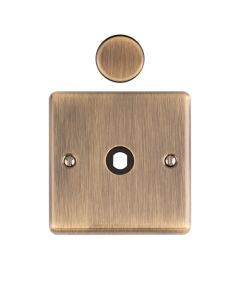 1 Gang Dimmer Switch Plate Antique Brass Enhance Range Antique Brass EN1DIMABB Eurolite EN1DIMABB