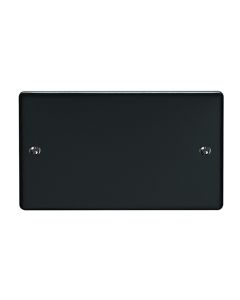 Eurolite En2Bmbb Double Blank Plate Matt Black Enhance Range