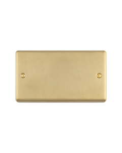 Double Blank Plate Satin Brass Enhance Range Satin Brass EN2BSBB Eurolite EN2BSBB