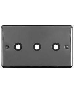 3 Gang Dimmer Switch Plate Black Nickel Enhance Range Black Nickel EN3DIMBN Eurolite EN3DIMBN