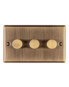 Eurolite Enhance Decorative 3 Gang Dimmer - Antique
