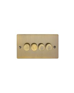 Eurolite En4Dledabb 4 Gang 400W/Led 2Way Dimmer Switch Antique Enhance Range