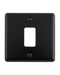 Eurolite En-G1Mbb 1 Gang Grid Plate Matt Black Enhance Range