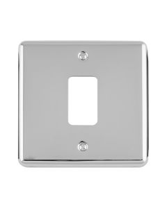 Eurolite En-G1Pc 1 Gang Grid Plate Enhance Polished Chrome