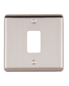 Eurolite En-G1Ss 1 Gang Grid Plate Enhance Satin