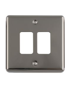 Eurolite En-G2Bn 2 Gang Grid Plate Enhance Black Nickel