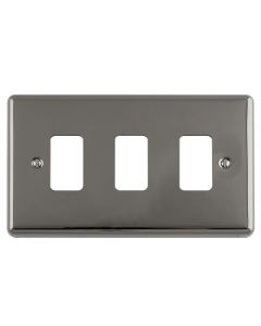 Eurolite En-G3Bn 3 Gang Grid Plate Enhance Black Nickel