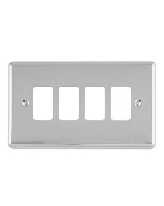 Eurolite En-G4Pc 4 Gang Grid Plate Enhance Polished Chrome
