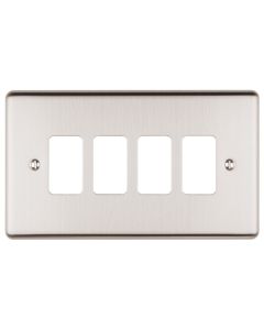 Eurolite En-G4Ss 4 Gang Grid Plate Enhance Satin