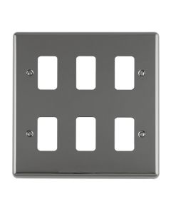 Eurolite En-G6Bn 6 Gang Grid Plate Enhance Black Nickel