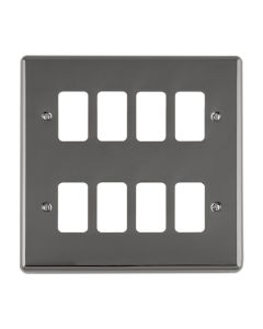 Eurolite En-G8Bn 8 Gang Grid Plate Enhance Black Nickel