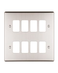 Eurolite En-G8Ss 8 Gang Grid Plate Enhance Satin
