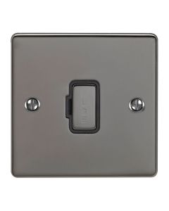 Eurolite Enuswfbnb 13Amp Unswitched Fuse Spur Black Nickel Enhance Range Black Trim