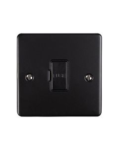 Eurolite Enuswfmbb 13Amp Unswitched Fuse Spur Matt Black Enhance Range Black Trim